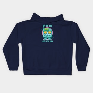 Byte Me Like It's 1984 - Funny Floppy Disk Kids Hoodie